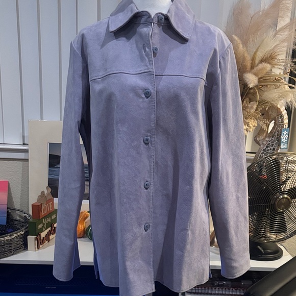 Pendleton Jackets & Blazers - Pendleton Women's Light Purple Button-Up Blazer